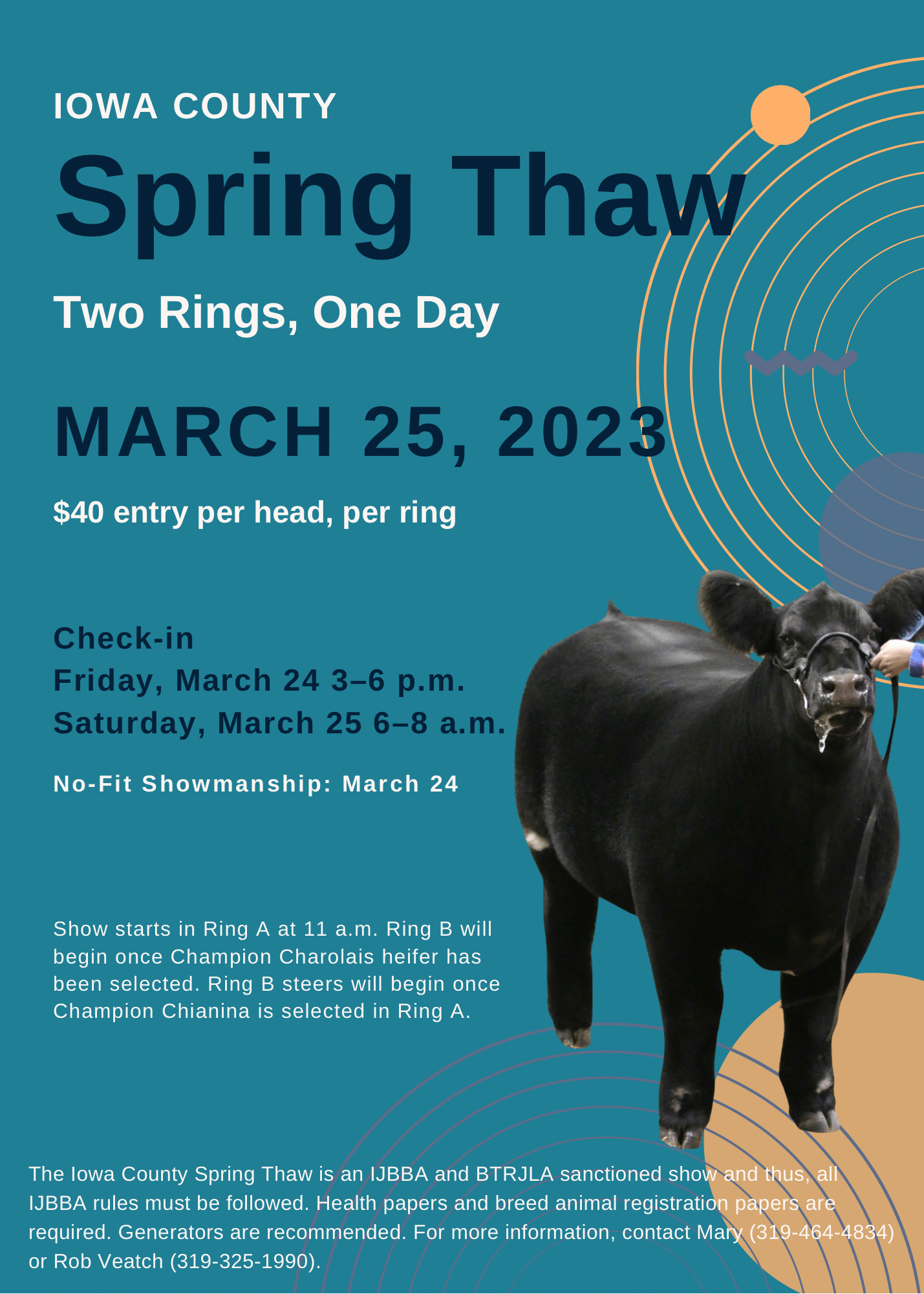 Iowa County Spring Thaw (Double Show) IJBBA Iowa Junior Beef Breeds