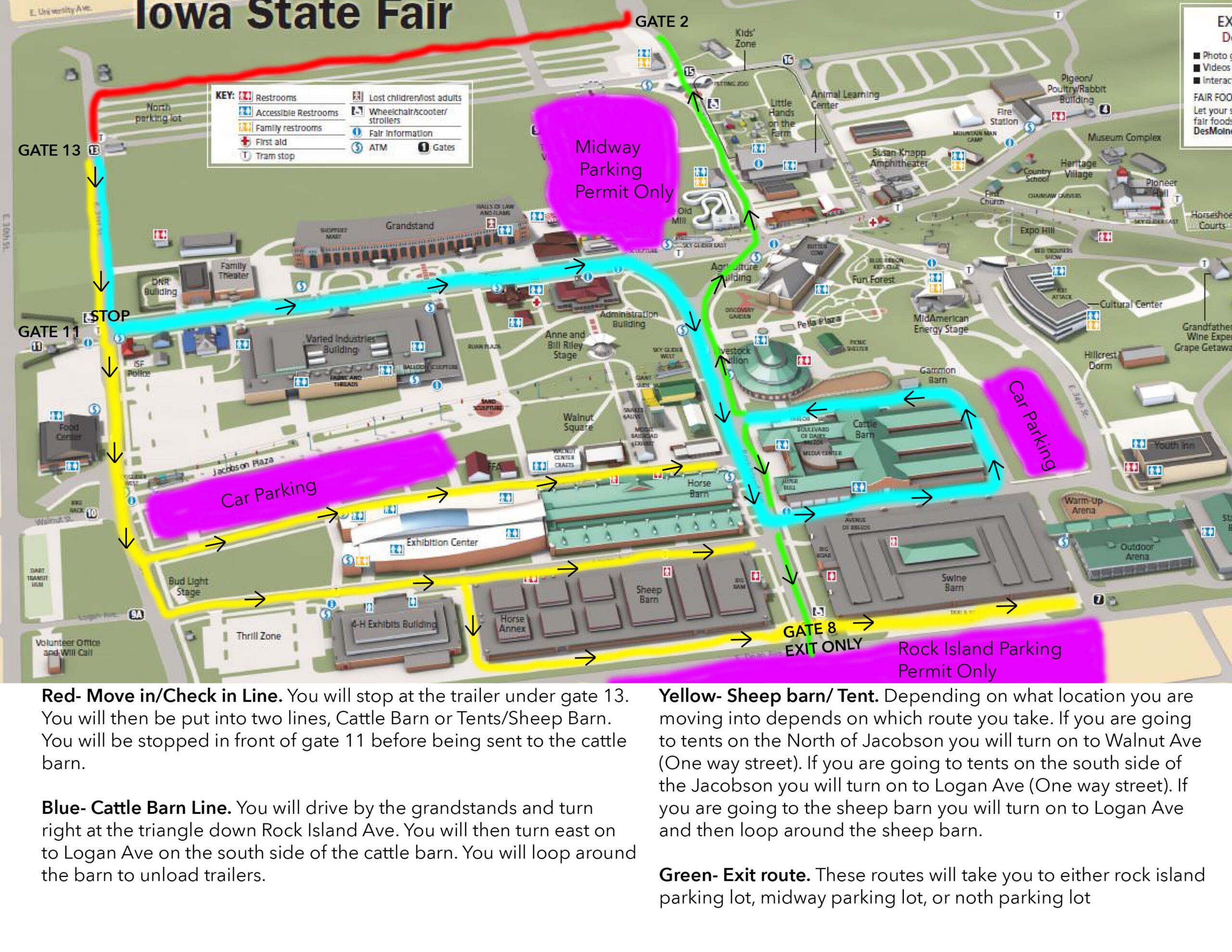 Junior Weekend Move-In Map